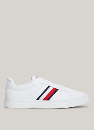 Tommy Hilfiger Beyaz Erkek Sneaker ICON COURT LTH STRIPES