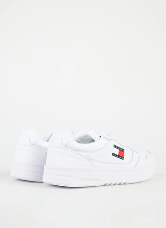 Tommy Hilfiger Beyaz Erkek Sneaker (NEW)TJM CUPSOLE LEATHER ESS