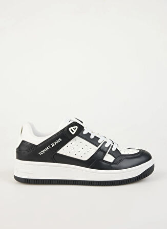 Tommy Hilfiger Beyaz - Siyah Erkek Sneaker TJM BASKET RETRO CUPSOLE WL