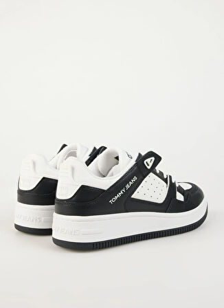 Tommy Hilfiger Beyaz - Siyah Erkek Sneaker TJM BASKET RETRO CUPSOLE WL