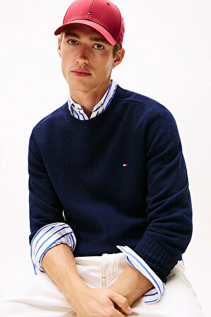 Erkek Regular Fit Kuzu Yünü Bisiklet Yaka Kazak - Lacivert | XL