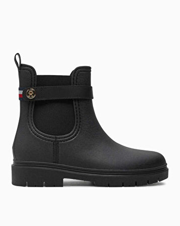 Tommy Hilfiger Stud Rubberised Nautical Rainboot