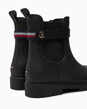 Tommy Hilfiger Stud Rubberised Nautical Rainboot