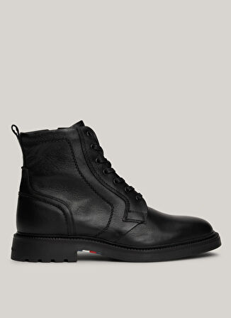 Tommy Hilfiger Deri Siyah Erkek Bot HILFIGER COMFORT LWT LTH BOOT