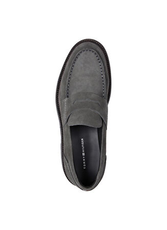 Tommy Hilfiger Süet Gri Erkek Loafer HILFIGER COMFORT LWT SDE LOAFER