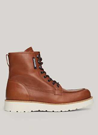 Tommy Hilfiger Deri Kahve Erkek Bot TH AMERICAN PREM CHECK LTH BOOT