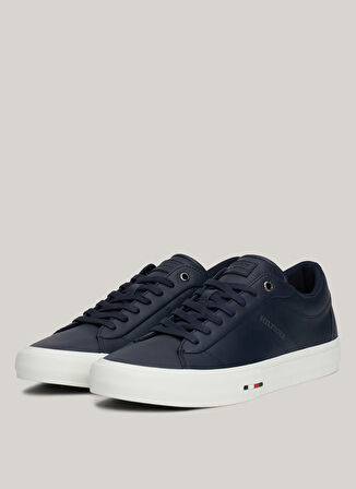 Tommy Hilfiger Lacivert Erkek Sneaker TH HI VULC STREET RWB LTH LOW