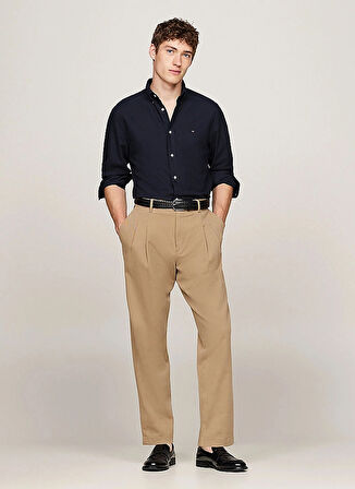 Tommy Hilfiger Normal Gömlek Yaka Mavi Erkek Gömlek MW0MW37354DW5