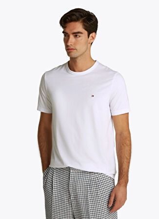 Tommy Hilfiger Beyaz Erkek T-Shirt MW0MW37313YBR