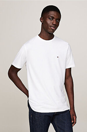 Erkek Regular Fit Esnek Teknik Kumaş T-Shirt - Beyaz | 2XL