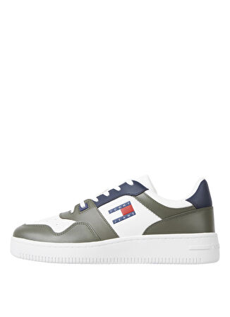 Tommy Hilfiger Beyaz - Çok Renkli Erkek Sneaker TJM RETRO BASKET ESS