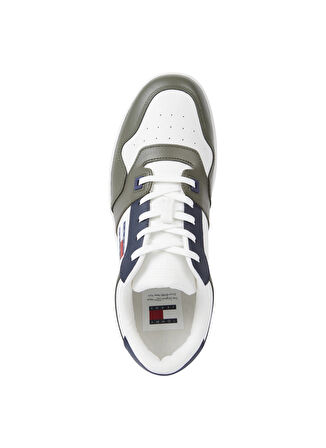 Tommy Hilfiger Beyaz - Çok Renkli Erkek Sneaker TJM RETRO BASKET ESS