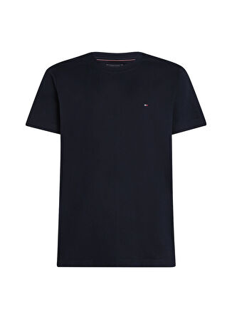 Tommy Hilfiger Bisiklet Yaka Mavi Erkek T-Shirt MW0MW37267DW5