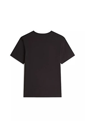 Erkek Tam Kalıp Bisiklet Yaka Teknik Kumaş T-Shirt - Siyah | S