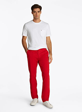 Tommy Hilfiger Beyaz Erkek T-Shirt MW0MW37283YBR