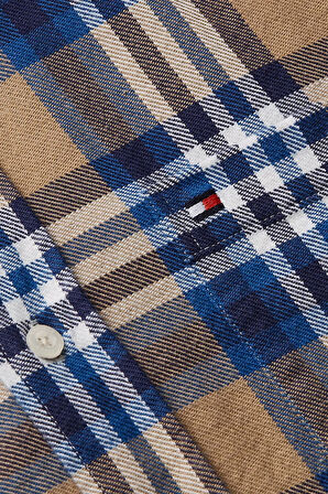 Erkek Kare Desenli Gömlek - Lacivert | S