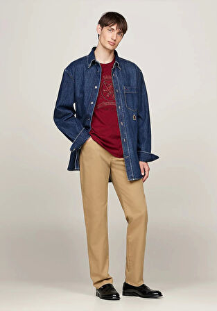 Tommy Hilfiger DENTON 5PKT 1985 PIMA COTTON Erkek Haki Pantolon MW0MW36429RBC