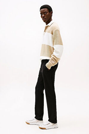 Erkek Th Denton Düz Paça Chino Pantolon - Siyah | 29/30