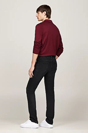 Erkek TH Flex Bleecker Slim Kot - Siyah | 32/32