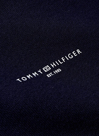 Tommy Hilfiger Kapüşon Yaka Baskılı Lacivert Kadin Sweatshırt MODERN REG MINI CORP HOODIE