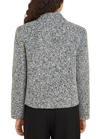 Tommy Hilfiger Standart Gri Kadın Ceket BOUCLE YÜN MIX JACKET