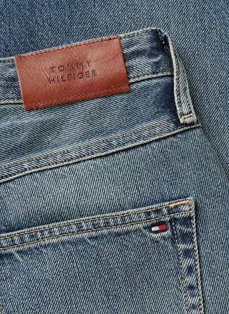 Tommy Hilfiger Yüksek Bel Düz Paça Standart Mavi Kadın Denim Pantolon CLASSIC STRAIGHT HW A PAT