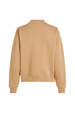 Kadın MDRN REG CORP LOGO C-NK SWTSHRT Sweatshirt - CAMEL | XS