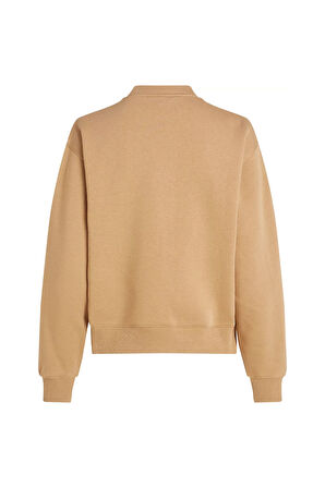 Kadın MDRN REG CORP LOGO C-NK SWTSHRT Sweatshirt - CAMEL | XS