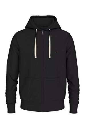 Erkek ESSENTIAL TERRY ZIP THROUGH Sweatshirt - Siyah  | S