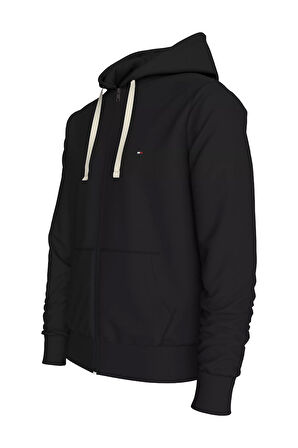 Erkek ESSENTIAL TERRY ZIP THROUGH Sweatshirt - Siyah  | S
