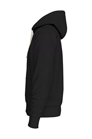 Erkek ESSENTIAL TERRY ZIP THROUGH Sweatshirt - Siyah  | S