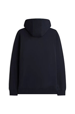 Erkek Essential Terry Kapüşonlu Sweatshirt - Lacivert | XS