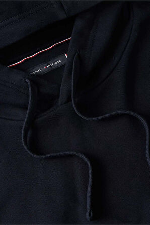 Erkek Essential Terry Kapüşonlu Sweatshirt - Lacivert | XS