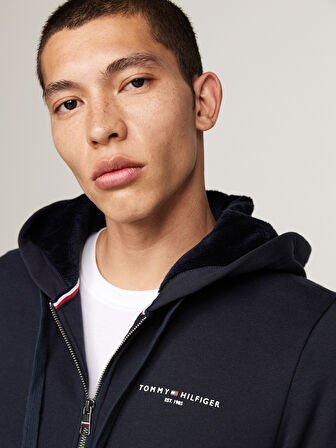 TOMMY HILFIGER TOMMY LOGO FUR LINED HOODY Sweatshirt