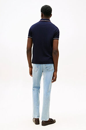Erkek Th Slim Fit Tipped Polo T-Shirt - Lacivert | XS