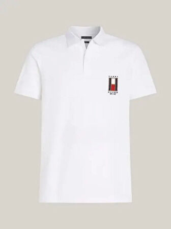 Tommy Hilfiger Erkek Dikey Bayrak Polo Yaka T-Shirt