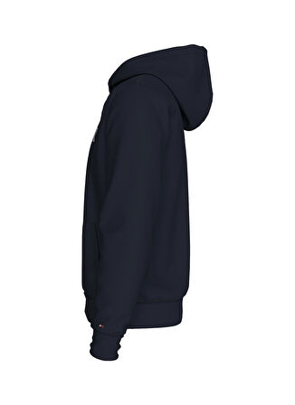 Kapüşon Yaka Mavi Erkek Normal Sweatshirt MW0MW35523DW5