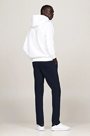 Erkek Th Chest Logo Drawstring Sweatshirt - Beyaz | XS