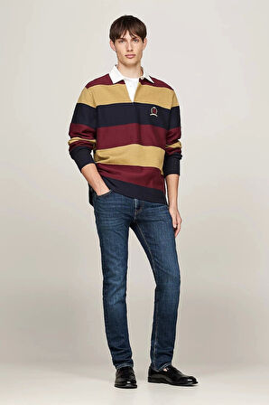 Tommy Hilfiger SLIM BLEECKER PSTR TINO IND Erkek Denim Jeans MW0MW366771A9