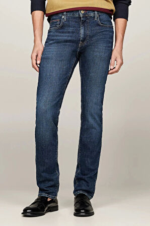 Tommy Hilfiger SLIM BLEECKER PSTR TINO IND Erkek Denim Jeans MW0MW366771A9