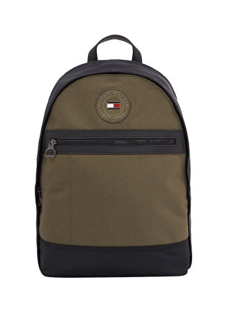 Tommy Hilfiger Haki Erkek Sırt Çantası TH BLOCKED DOME BACKPACK