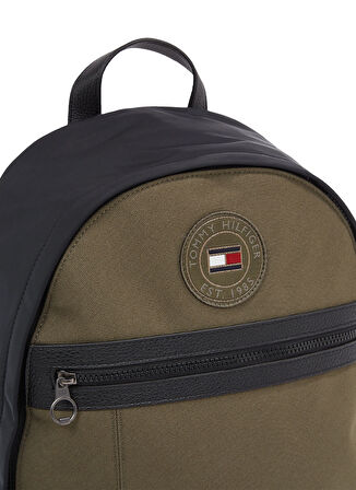 Tommy Hilfiger Haki Erkek Sırt Çantası TH BLOCKED DOME BACKPACK