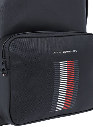 Tommy Hilfiger Lacivert 28x45x16 cm Erkek Sırt Çantası TH FOUNDATION PQUE BACKPACK