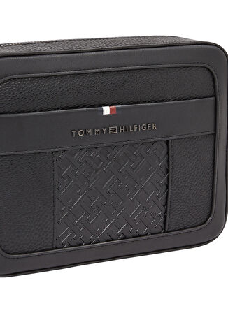 Tommy Hilfiger Siyah Erkek Postacı Çantası TH CENTRAL MONO EW REPORTER