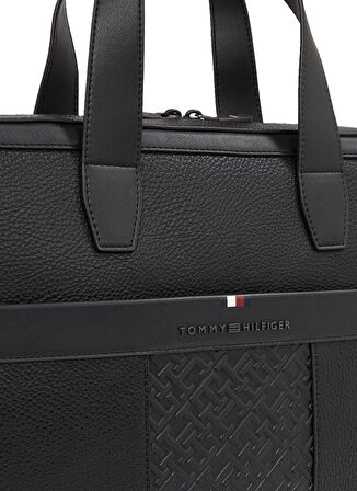 Tommy Hilfiger Siyah 40,5x28x6 cm Erkek Laptop Çantası TH CENTRAL MONO COMPUTER BAG