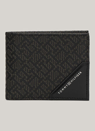 Tommy Hilfiger Siyah Erkek Cüzdan TH MONOGRAM MINI WALLET