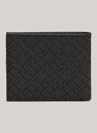 Tommy Hilfiger Siyah Erkek Cüzdan TH MONOGRAM MINI WALLET