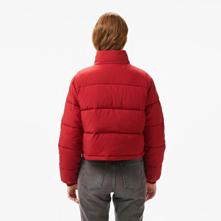 Tommy Hilfiger Jeans Essential Puffer Kadın Kırmızı Mont