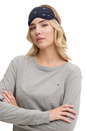 Tommy Hilfiger Kadın Gri Pijama Takımı ( Göz Bandı Hediyeli ) UW0UW05639