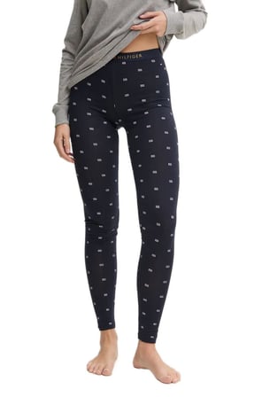 Tommy Hilfiger Kadın Gri Pijama Takımı ( Göz Bandı Hediyeli ) UW0UW05639